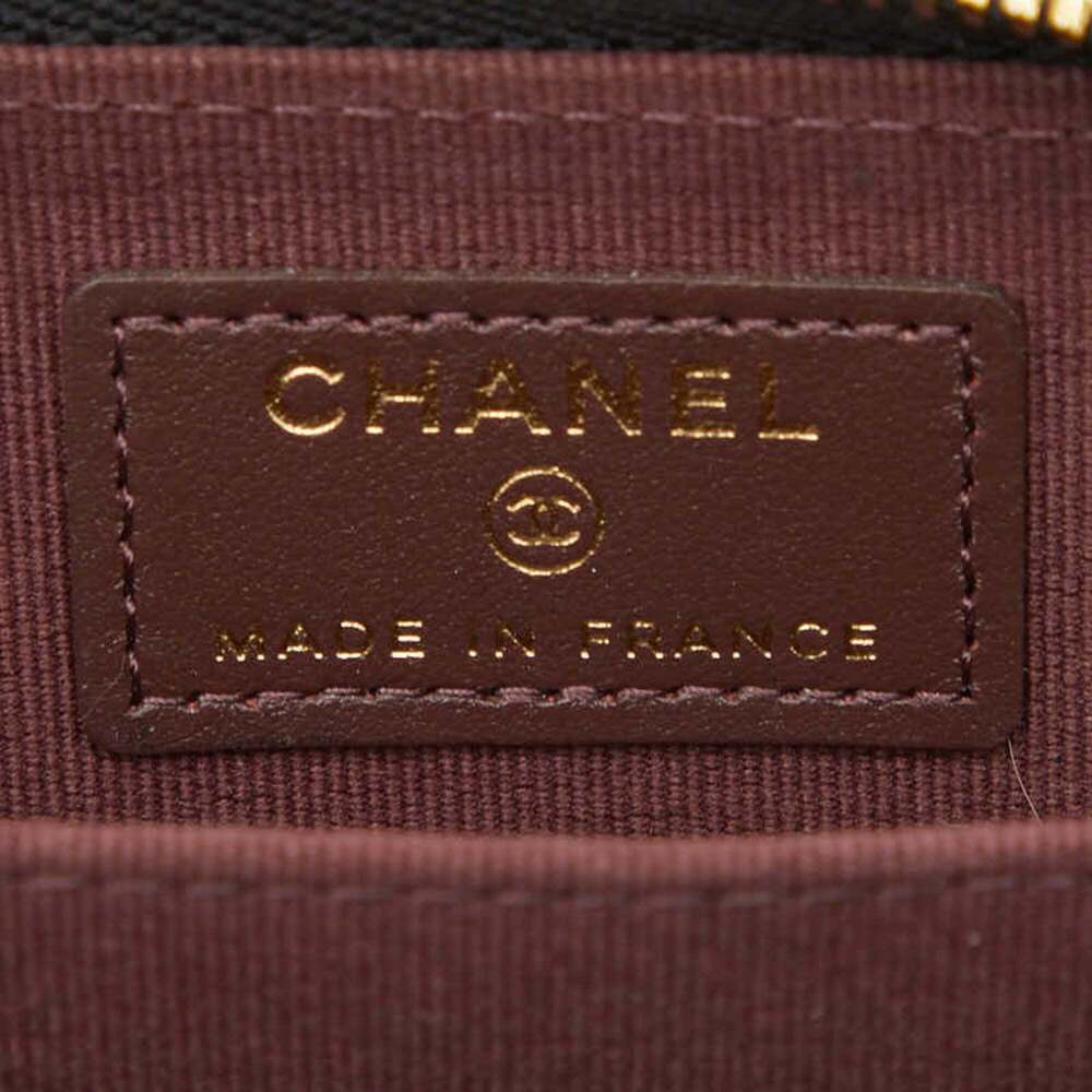 CHANEL Authentic Black Caviar Leather Logo Wallet - Picture 8 of 9
